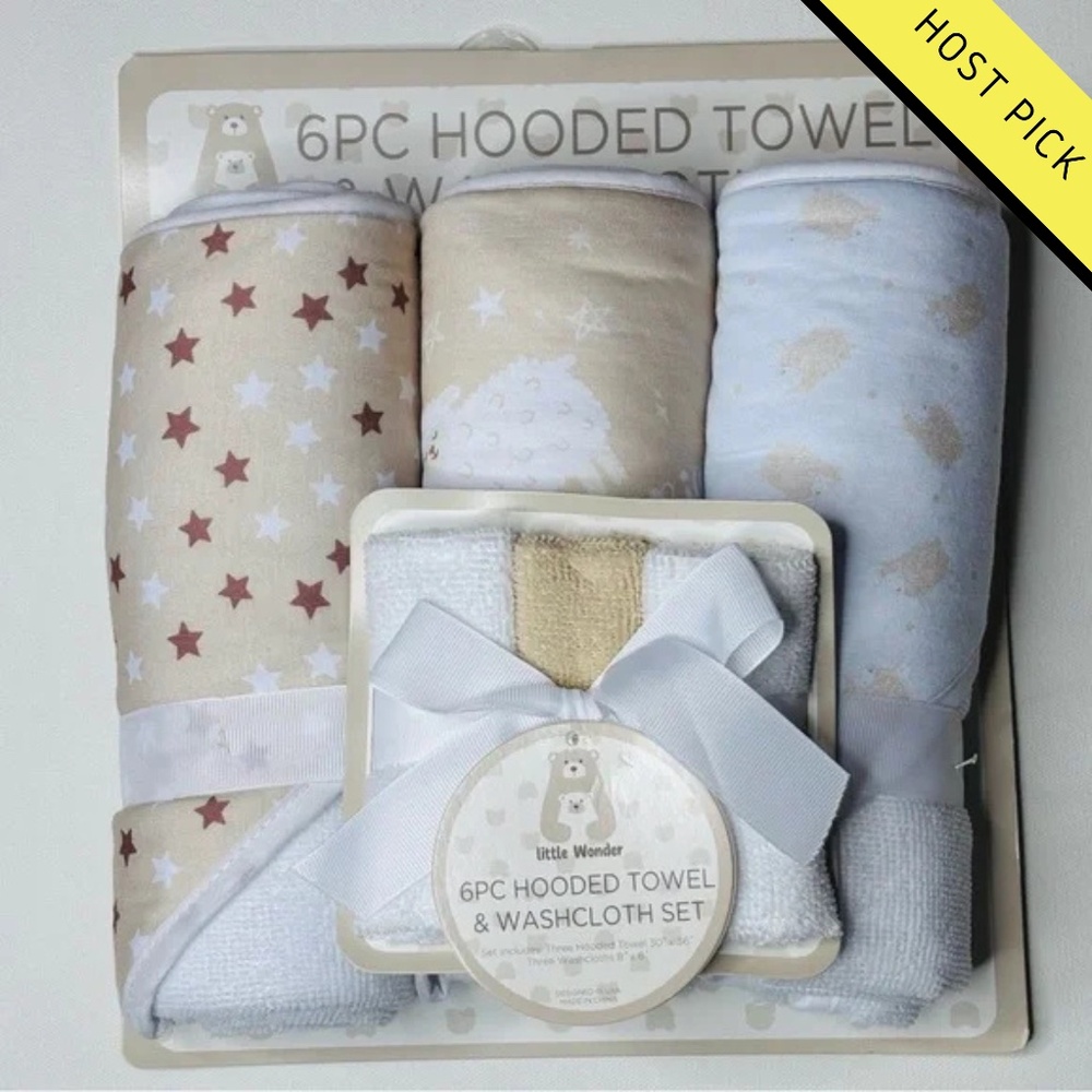 HP | Little Wonder Hooded Towel & Washcloth Set